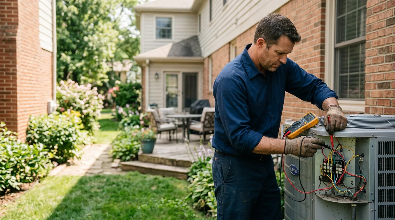HVAC technician working near Kents Hill, ME